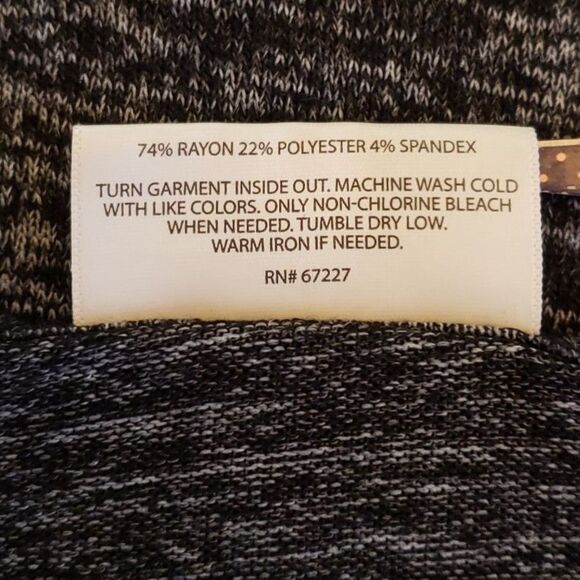 Bobbie & Brooks Ladies Tank Top Black & Grey Size 2X - Picture 8 of 8